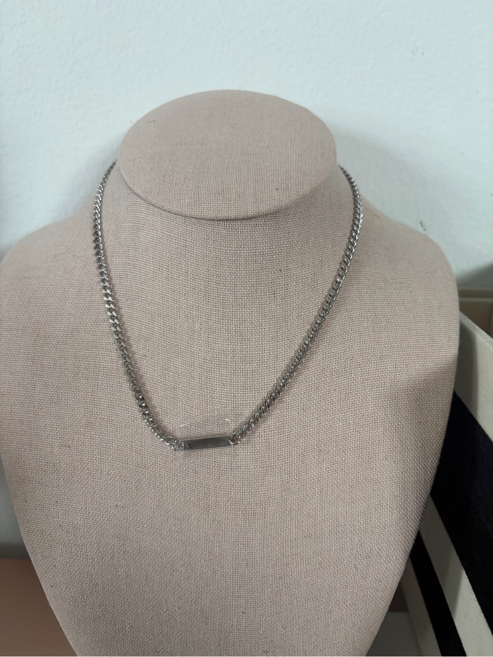 Stainless steel necklace 14in w 2in extender